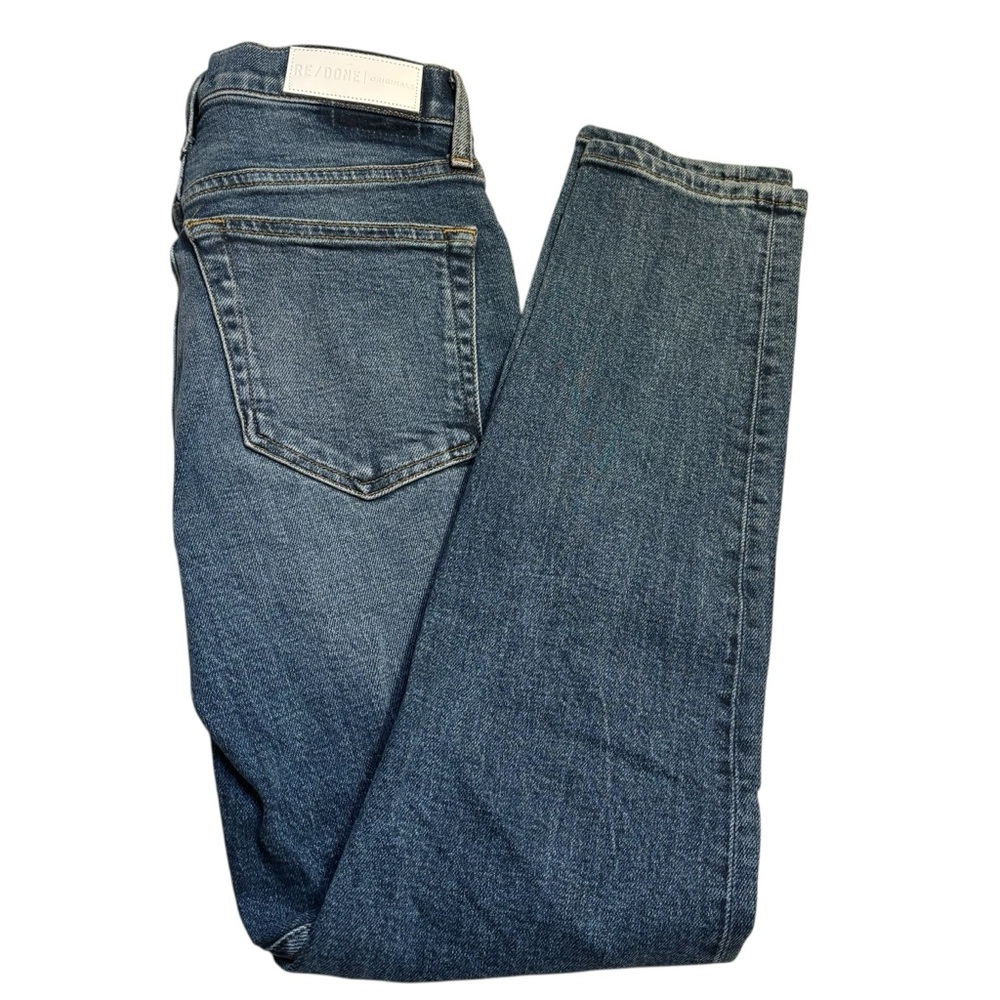 RE/DONE Jeans Size 24 Originals 90s High Rise Ankle Crop Mid-70s Wash Made USA - Picture 6 of 16